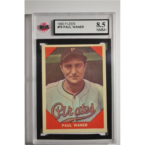 1960 Fleer #76 Paul Waner DP