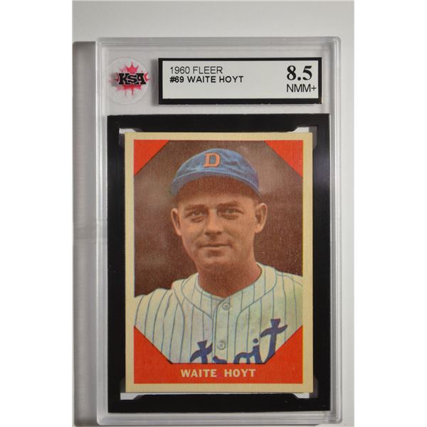 1960 Fleer #69 Waite Hoyt