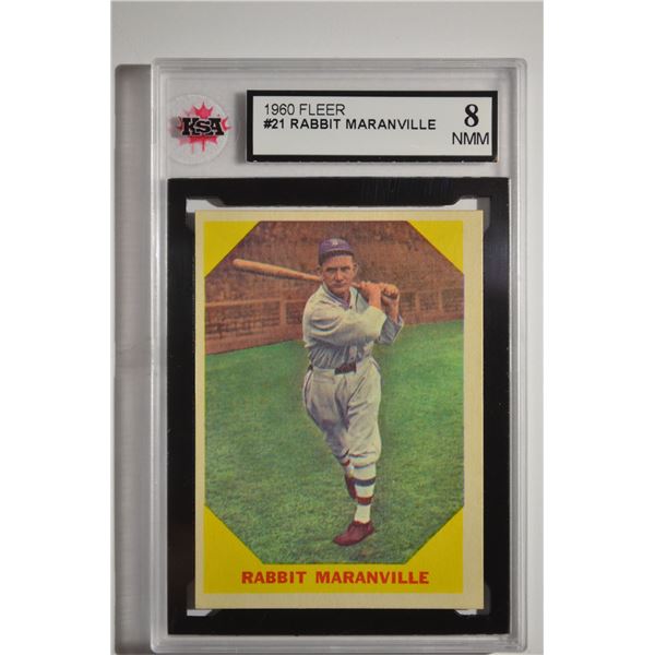 1960 Fleer #21 Rabbit Maranville DP