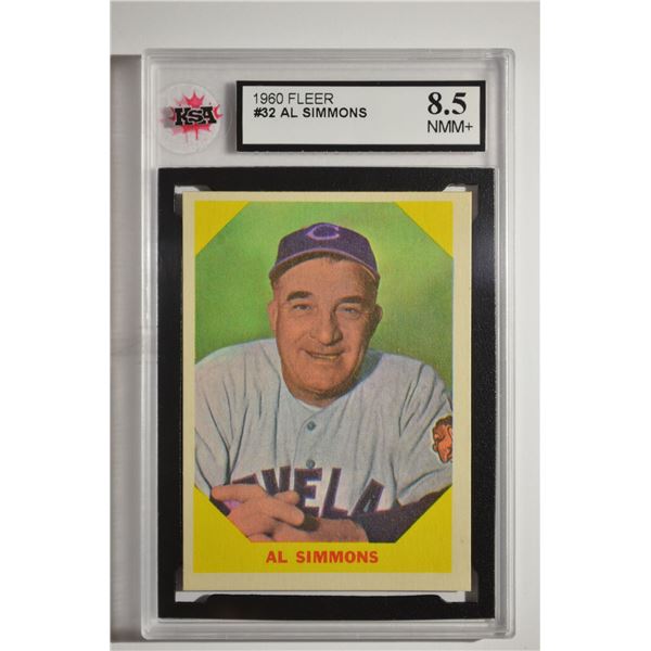 1960 Fleer #32 Al Simmons