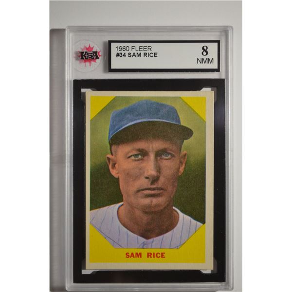 1960 Fleer #34 Sam Rice