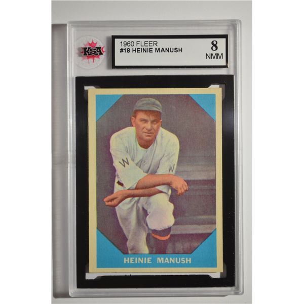 1960 Fleer #18 Heinie Manush