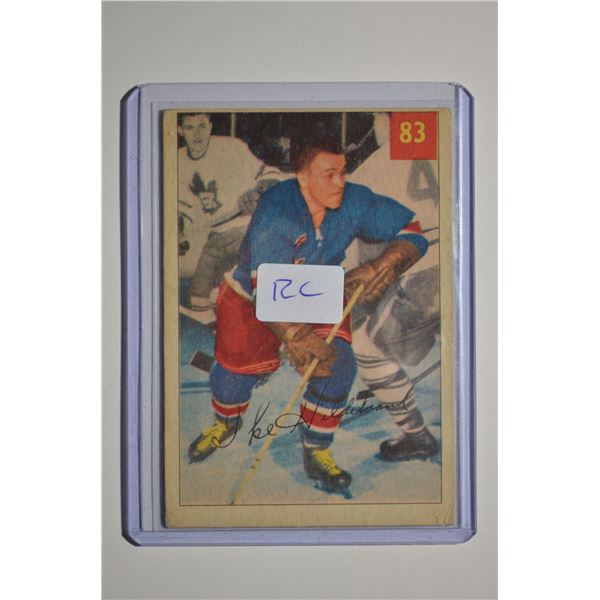 1954-55 Parkhurst #83 Ike Hildebrand RC