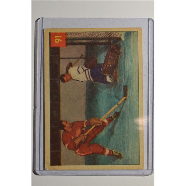 1954-55 Parkhurst #91 Red Kelly/Harry Lumley