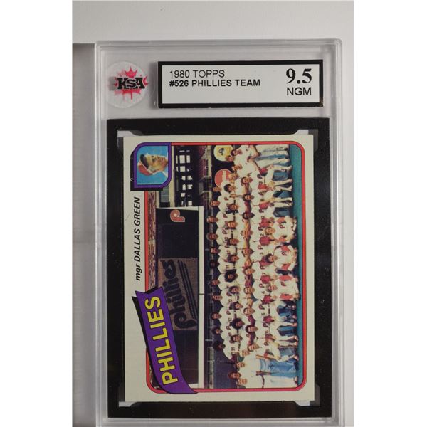 1980 Topps #526 Philadelphia Phillies CL/Dallas Green MG