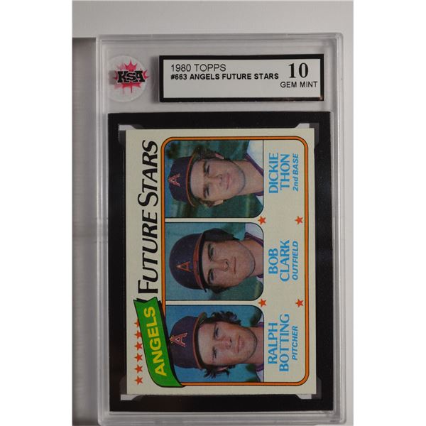 1980 Topps #663 Ralph Botting RC/Bob Clark RC/Dickie Thon RC