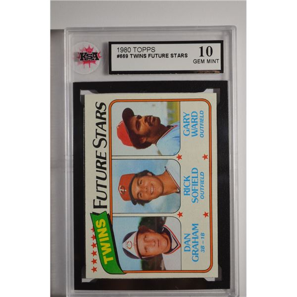 1980 Topps #669 Dan Graham RC/Rick Sofield/Gary Ward RC