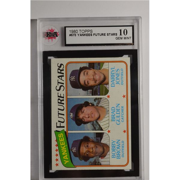 1980 Topps #670 Bobby Brown RC/Brad Gulden RC/Darryl Jones RC