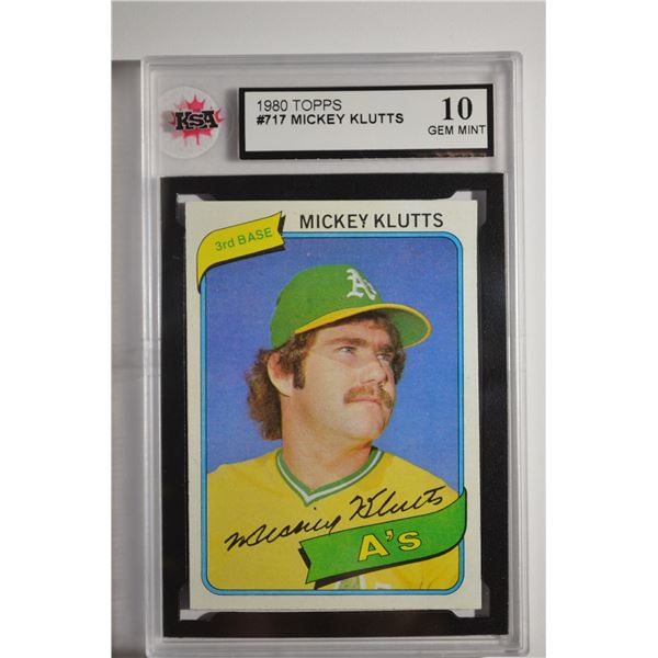 1980 Topps #717 Mickey Klutts DP