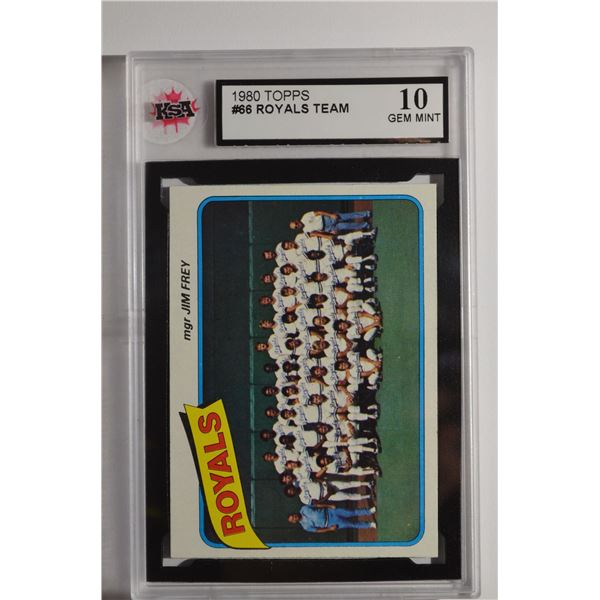1980 Topps #66 Kansas City Royals CL/Jim Frey MG