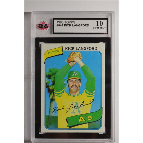 1980 Topps #546 Rick Langford