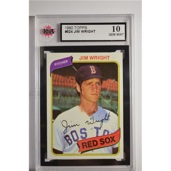 1980 Topps #524 Jim Wright DP