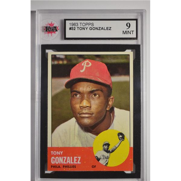1963 Topps #32 Tony Gonzalez