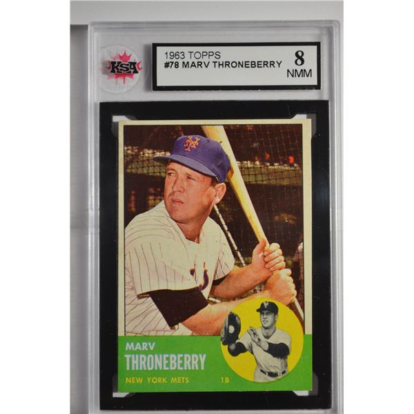 1963 Topps #78 Marv Throneberry