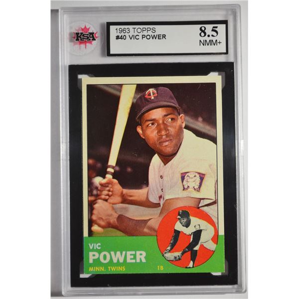 1963 Topps #40 Vic Power