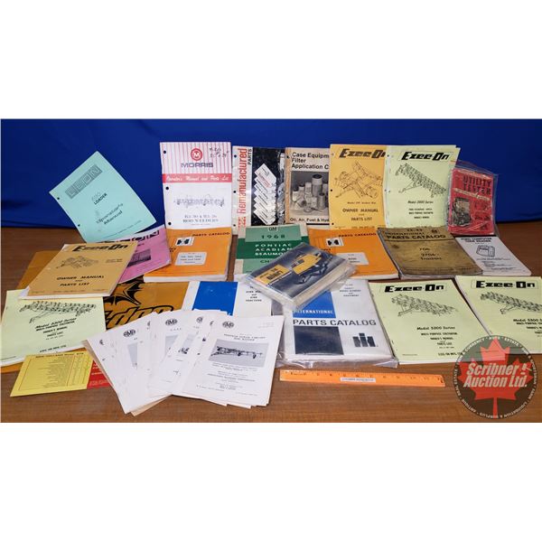 Collection of Parts Catalogs/Manuals (Variety) (Incl. IH, Ezee On