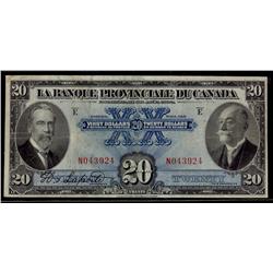 La Banque Provinciale du Canada 1928 $20 #N0439924 CH-615-14