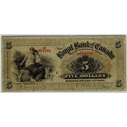 The Royal Bank of Canada 1901 $5 #004360 CH-630-10-02-02 PMG