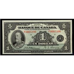 1935 $1 BC-2 French #F0005396. Original UNC, shows light cou