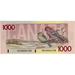 1988 $1000 BC-61aA #EKX0064100. Gem replacement issue.