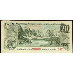 1969-1979 Complete Multicoloured "SPECIMEN" set.  9 notes. A