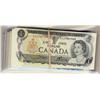 Image 1 : 1973 $1 Lot of banknotes includes, BC-46a (34), BC46b (22), 