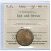 Image 1 : 1864 N.S. 1/2¢ ICCS MS63RB.  Light soiling on rim of coin.