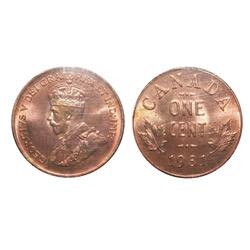 1931 1¢ ICCS MS65 Red.  A gorgeous Premium Gem