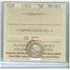 Image 1 : 1901 5¢ ICCS MS63  Brilliant!