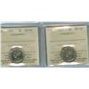 Image 1 : 1927 and 1931 5¢.  Lot of 2 ICCS graded coins, both MS62;  