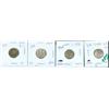 Image 1 : 1870 W0, 1871, 1907 & 1909 BL 10¢.  Lot of 4 coins all nice 