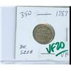 Image 1 : 1887 10¢ VF20. Key date issue attractive with strong strike.