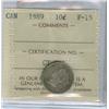 Image 1 : 1889 10¢ ICCS F15.  Nice key date example.