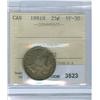 Image 1 : 1881H 25¢  ICCS VF-30. Medium to heavy toning.
