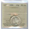 Image 1 : 1899 25¢ ICCS MS64.  Blast white and attractive.