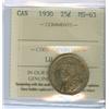 Image 1 : 1930 25¢ ICCS MS63, attractive russet tones.