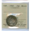 Image 1 : 1948 25¢ ICCS MS63, attractive and light toning.