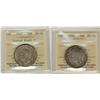 Image 1 : 1946 MS62, 1947 CR MS60  Lot of 2 ICCS graded 50¢ coins, 