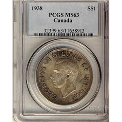 1938 $1 PCGS MS63, nicely toned. 