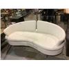 Image 1 : WHITE LEATHER SOFA