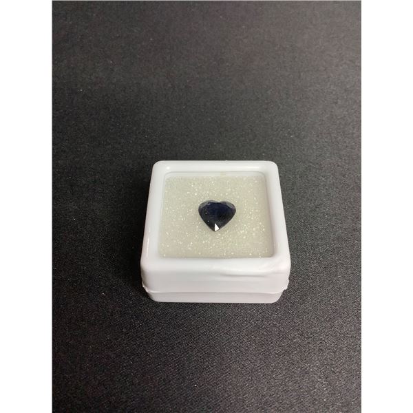 NATURAL BLUE SAPPHIRE 2.09CT 8.21 X 8.35 X 3.30MM HEART CUT MADAGASCAR UNTREATED