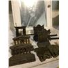 Image 2 : ASSORTED BRASS COLLECTABLES AND VINTAGE MIRRORED MEDICINE CABINET