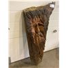 Image 2 : HEAVILY CARVED WOODEN FACE 50 X 19"