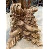 Image 8 : HEAVILY CARVED AND DECORATED SOLID WOOD GARUDA HINDU GOD 5FT TALL MUSEUM QUALITY