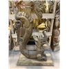 Image 8 : HEAVILY CARVED SOLID WOOD THAI DRAGON FIGURE 66" TALL