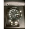 Image 2 : MEN'S LATOR CALIBRE L2842 CHRONOGRAPH WATCH, STAINLESS STEEL STRAP, BLACK DIAL AND BEZEL,