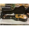 Image 1 : SUZUKI VINTAGE ACOUSTIC GUITAR MODEL F-130 WITH HARD CARRYING CASE - NO STRINGS