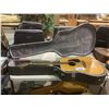 Image 1 : PAN VINTAGE ACOUSTIC GUITAR WITH HARD CARRYING CASE - MISSING SOME STRINGS