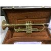 Image 2 : VINTAGE TRUMPET WITH HARD CARRYING CASE & ASSORTED SHEET MUSIC