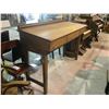 Image 3 : ANTIQUE SOLID OAK CONDUCTORS DESK 44 X 72 X 28"